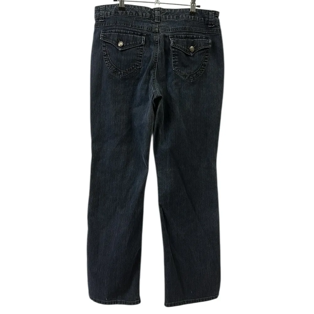 Nine West Bootcut Denim Mid Rise Medium Wash Blue Jeans Womens 12 or 30 Waist - Image 5