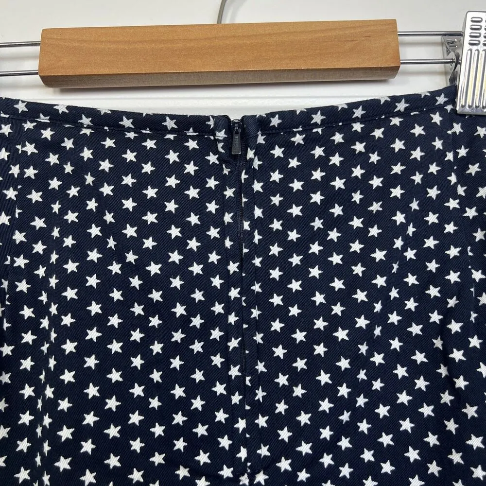 Vintage 90s Tantrums Star Print Skort Skirt Size Large Dark Blue - Image 5