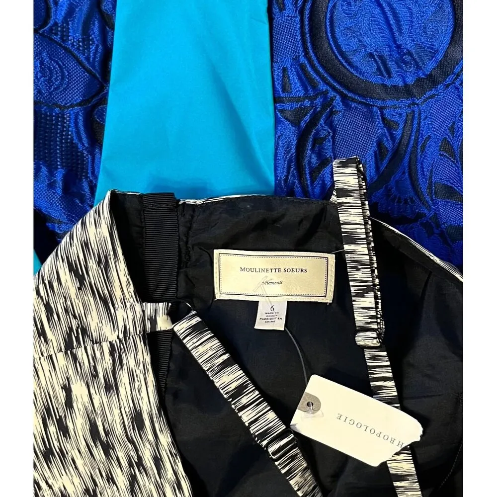 $268 NWT Anthropologie Moulinette Soeurs 6 Seacoast Midi Dress Sundress Blue - Image 10