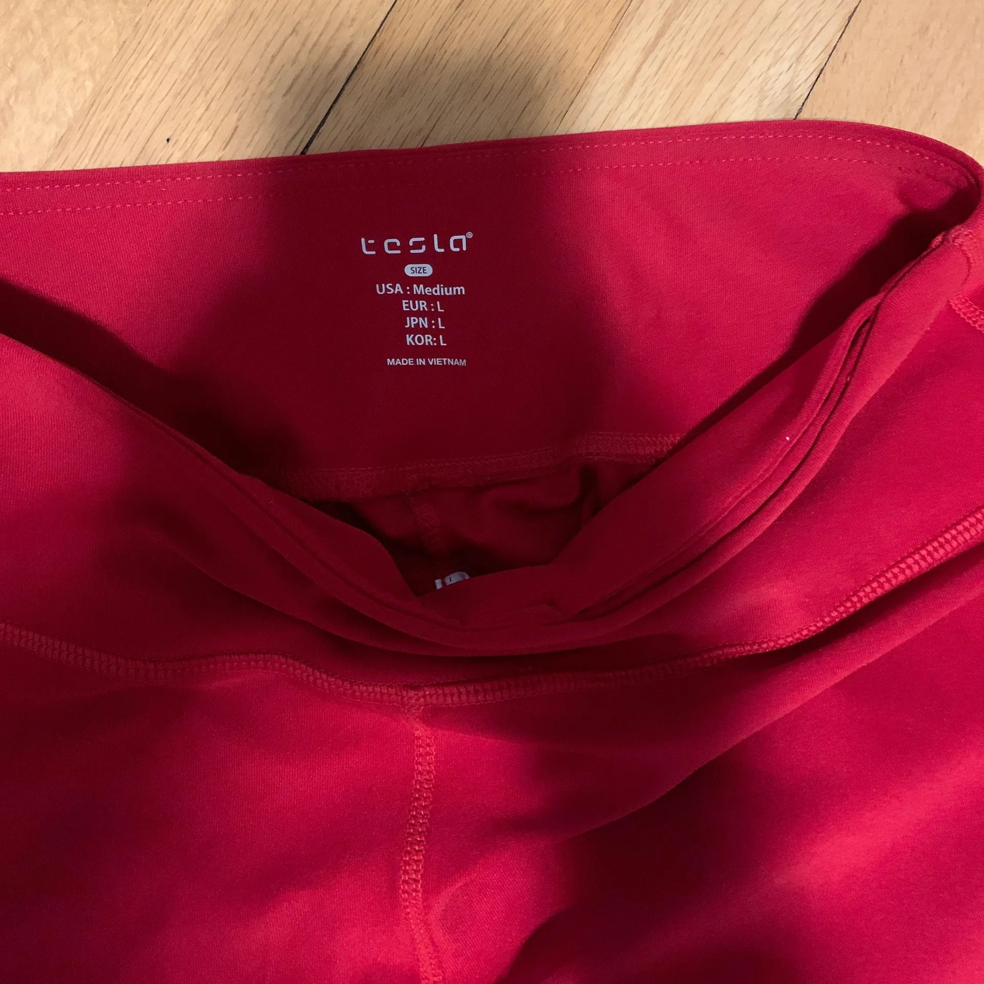 Red Leggings Size M - Image 2