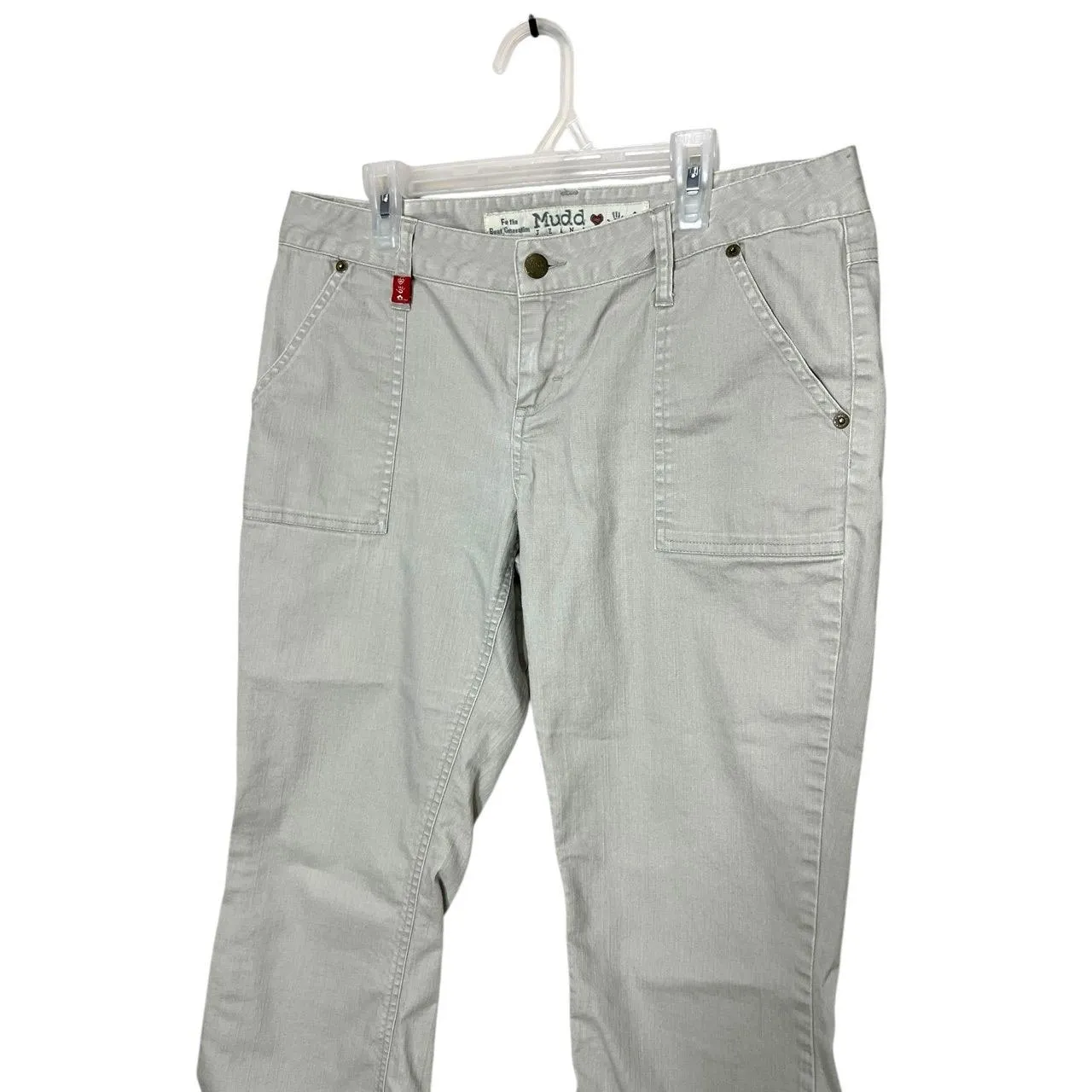 Mudd‎ Y2K Low Rise Khaki Capris Pants Size 11 - Image 2