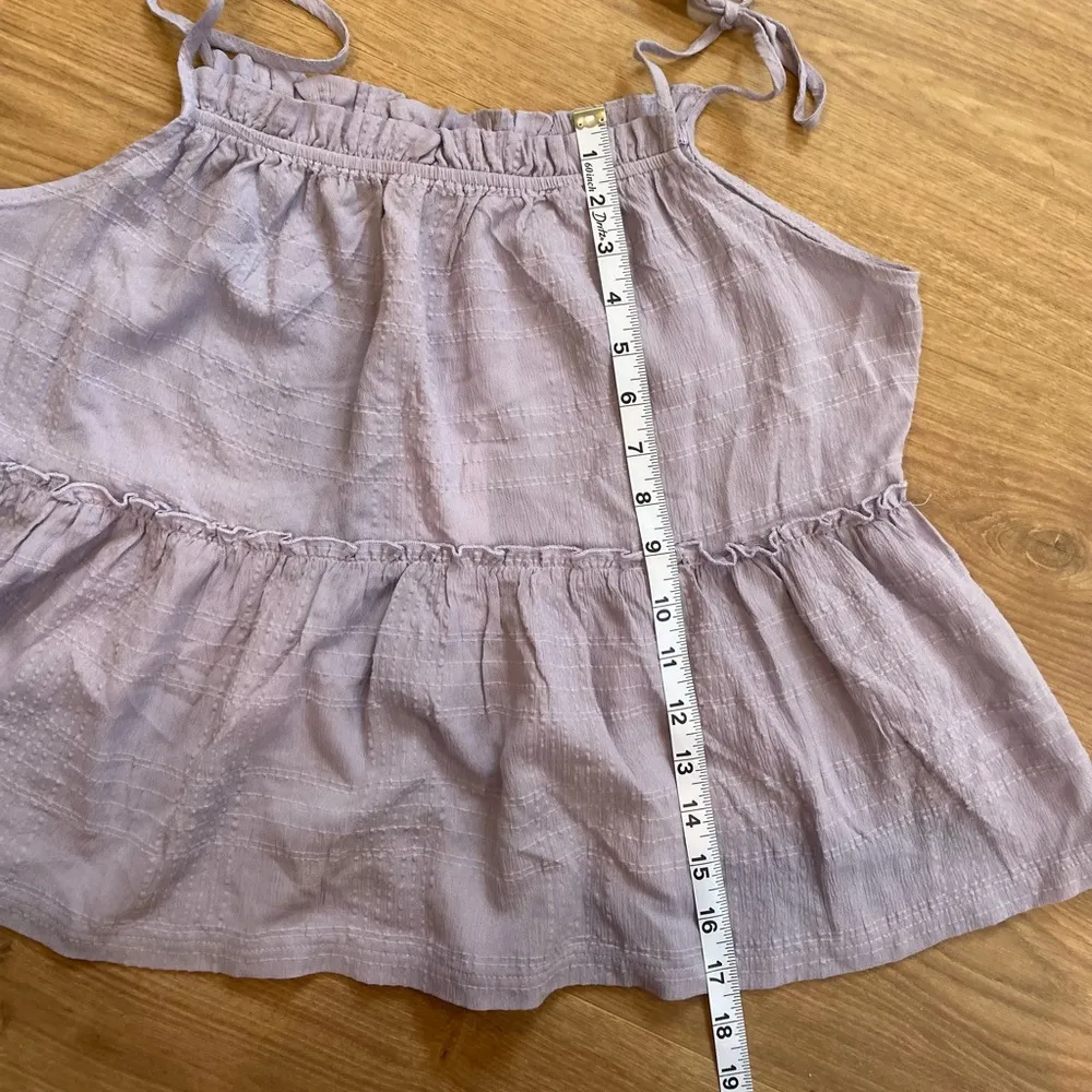 Lush NWT Purple Smocked Camisole Top sz Large - Image 6