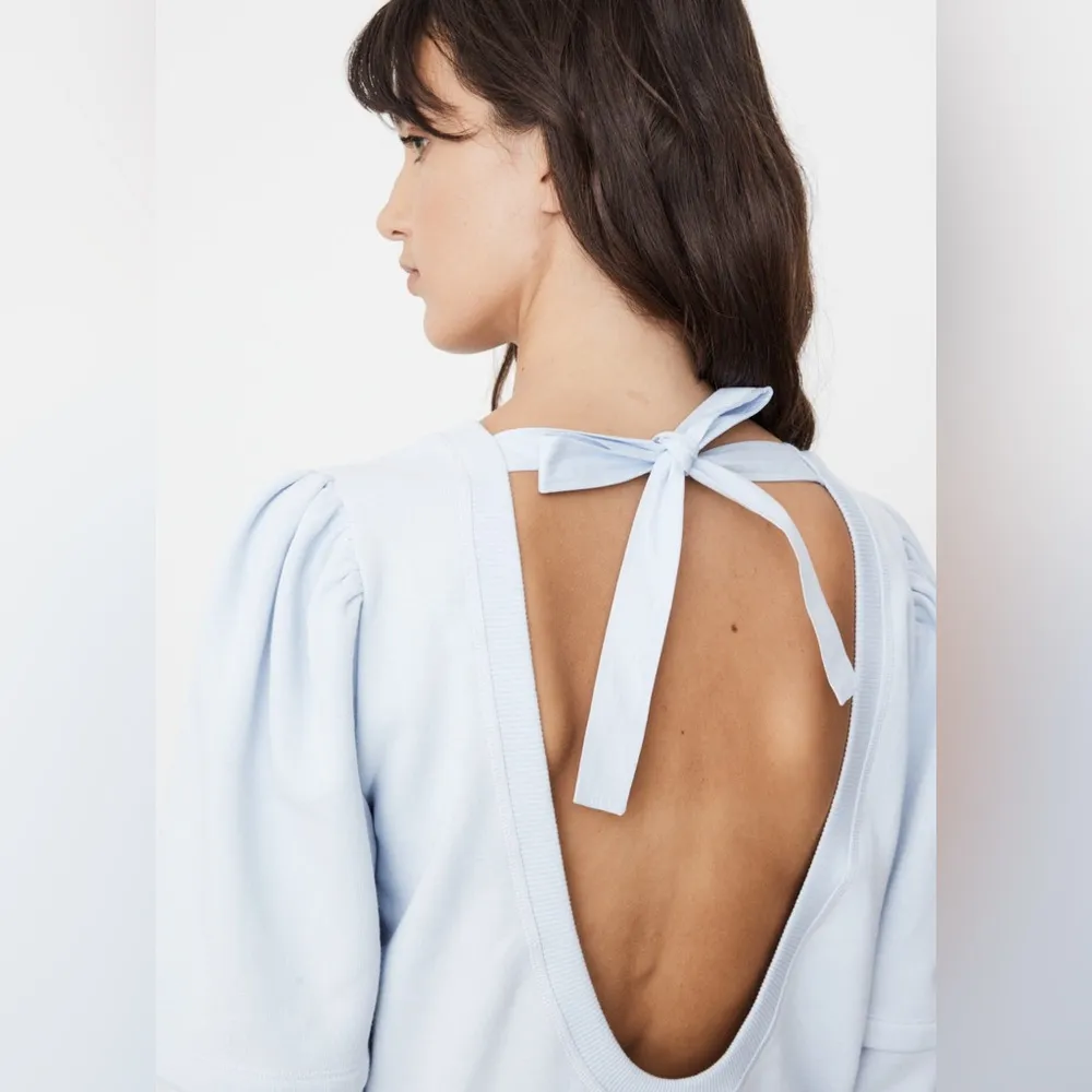 Ganni Isoli Puff-Sleeve Love Club Sweatshirt- Size XS - Image 3