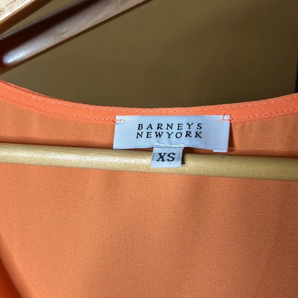 Barneys New York Orange Cream Tank Blouse Size XS - Image 3