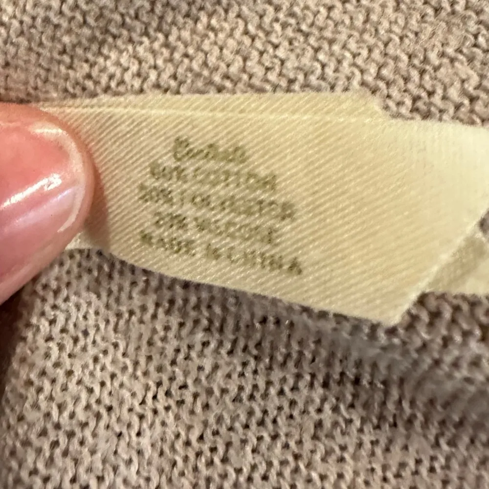 EUC Matilda Jane Come On Over Drape Wrap Sweater Size S Fringe Tan Poncho - Image 9