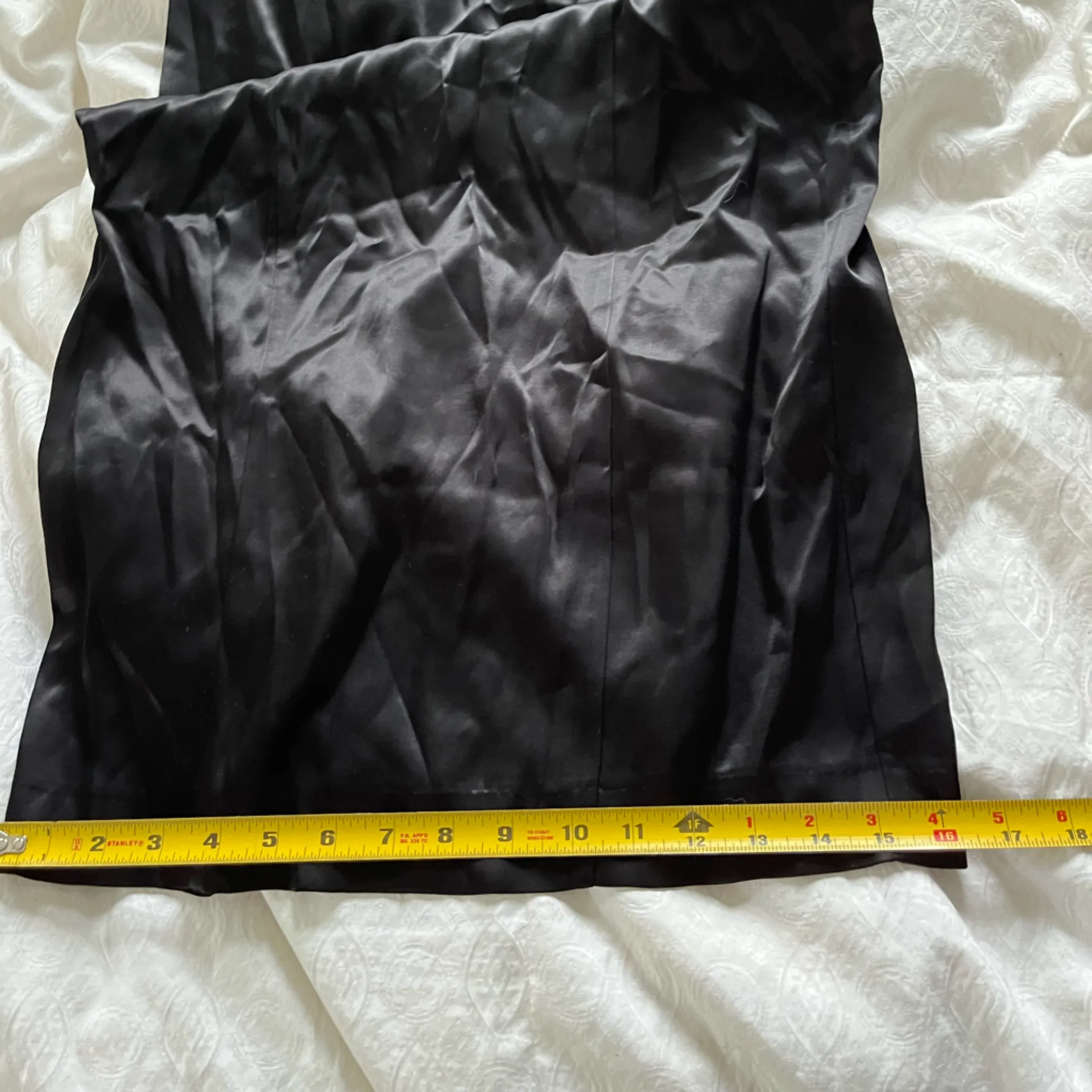 NWT: Zara Black Satin Evening Dress - Image 3