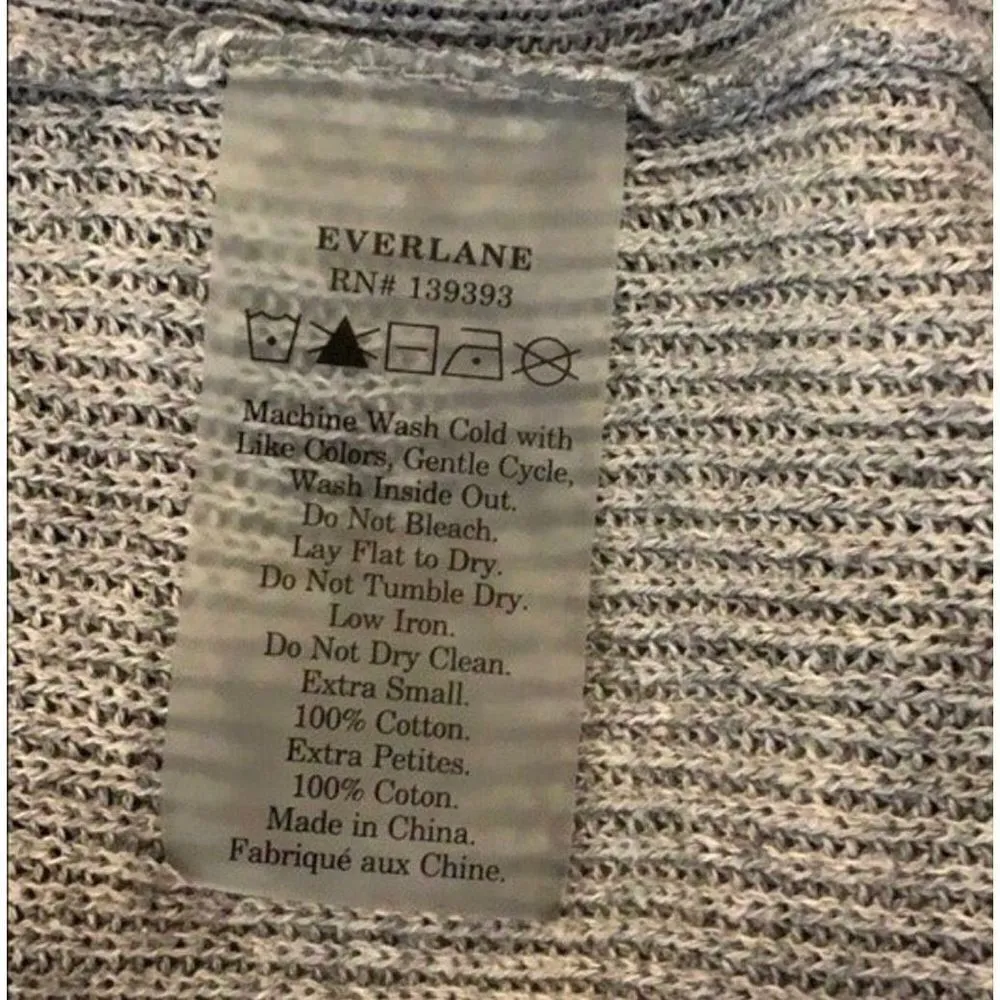 Everlane Gray Scoop Neck Knit Sweater Size XS - Image 8