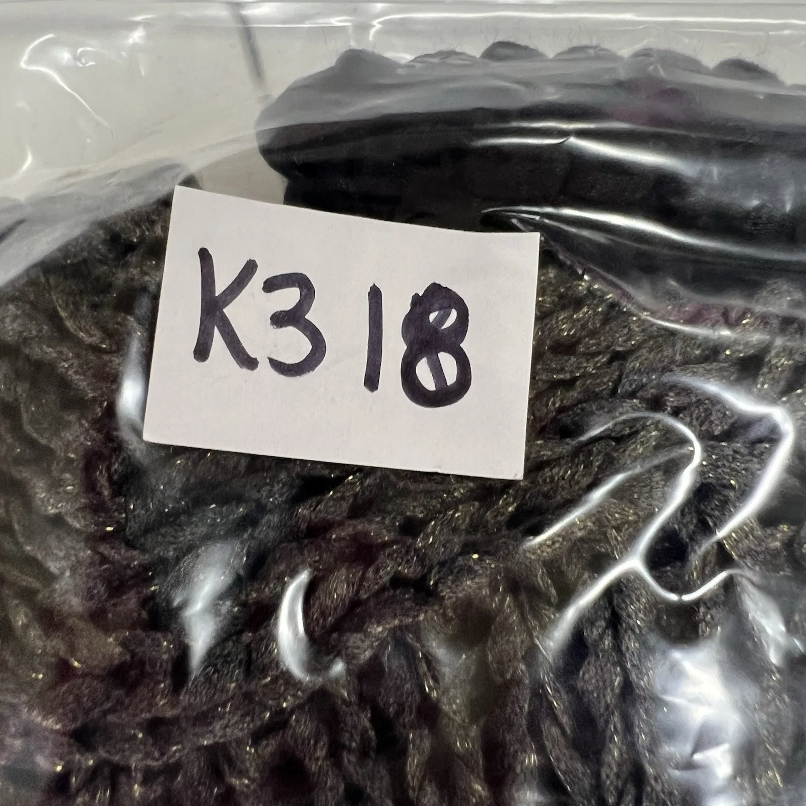 EILEEN FISHER L Large Cardigan Sweater Open Front Chunky Knit 3/4 Sleeve Shimmer - Image 9