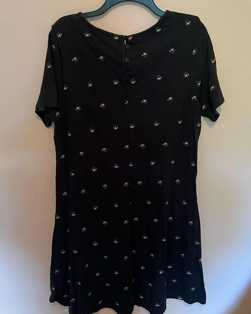 fat face floral embroidered dress | size 8 dress Black - Image 7