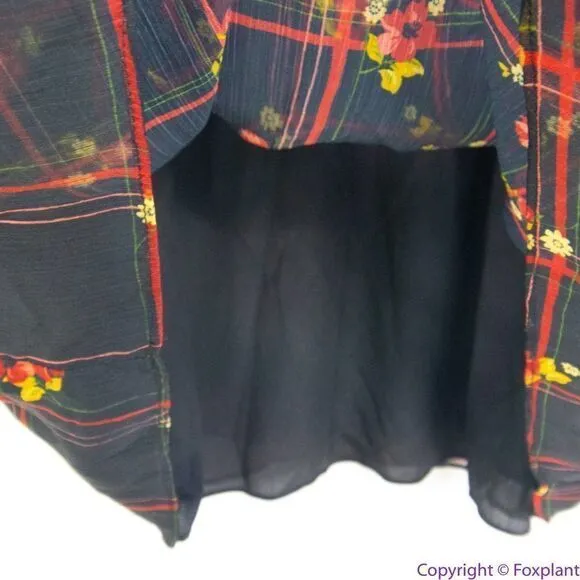 Eloquii floral print shift dress ruffle neck‎ flare long sleeve, 14 - Image 11