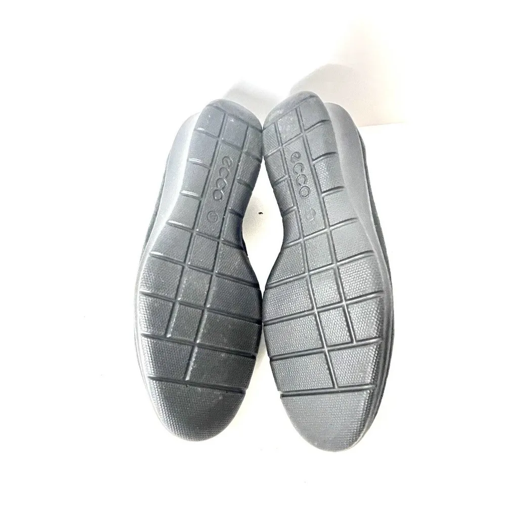 ECCO Felicia Perforated Slip On Shoes Nubuck Leather Black Size 37 EU 6.5 US - Image 6