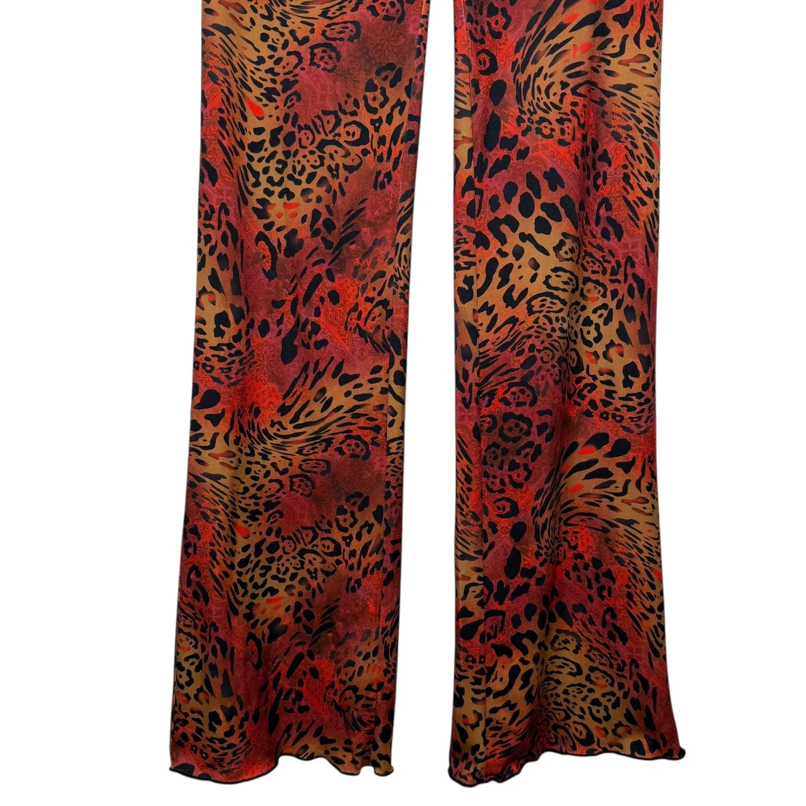 I.AM.GIA Aphea Pant XS Red Leopard Animal Print Flare - Image 6