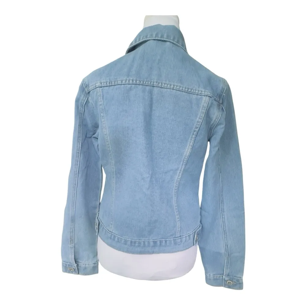 California vintage Classic Denim Jean Jacket for Women NWOT Size Medium - Image 4