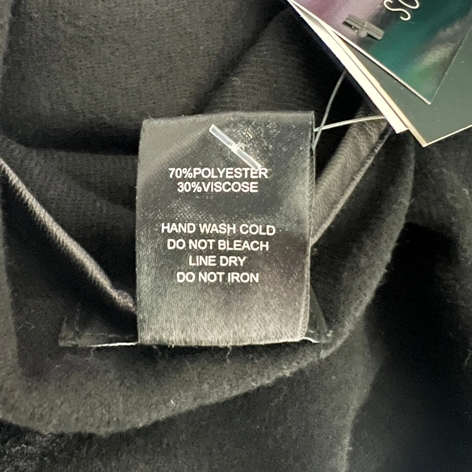 NWT Jones New York 1/4 Button Black Cape One Size - Image 11