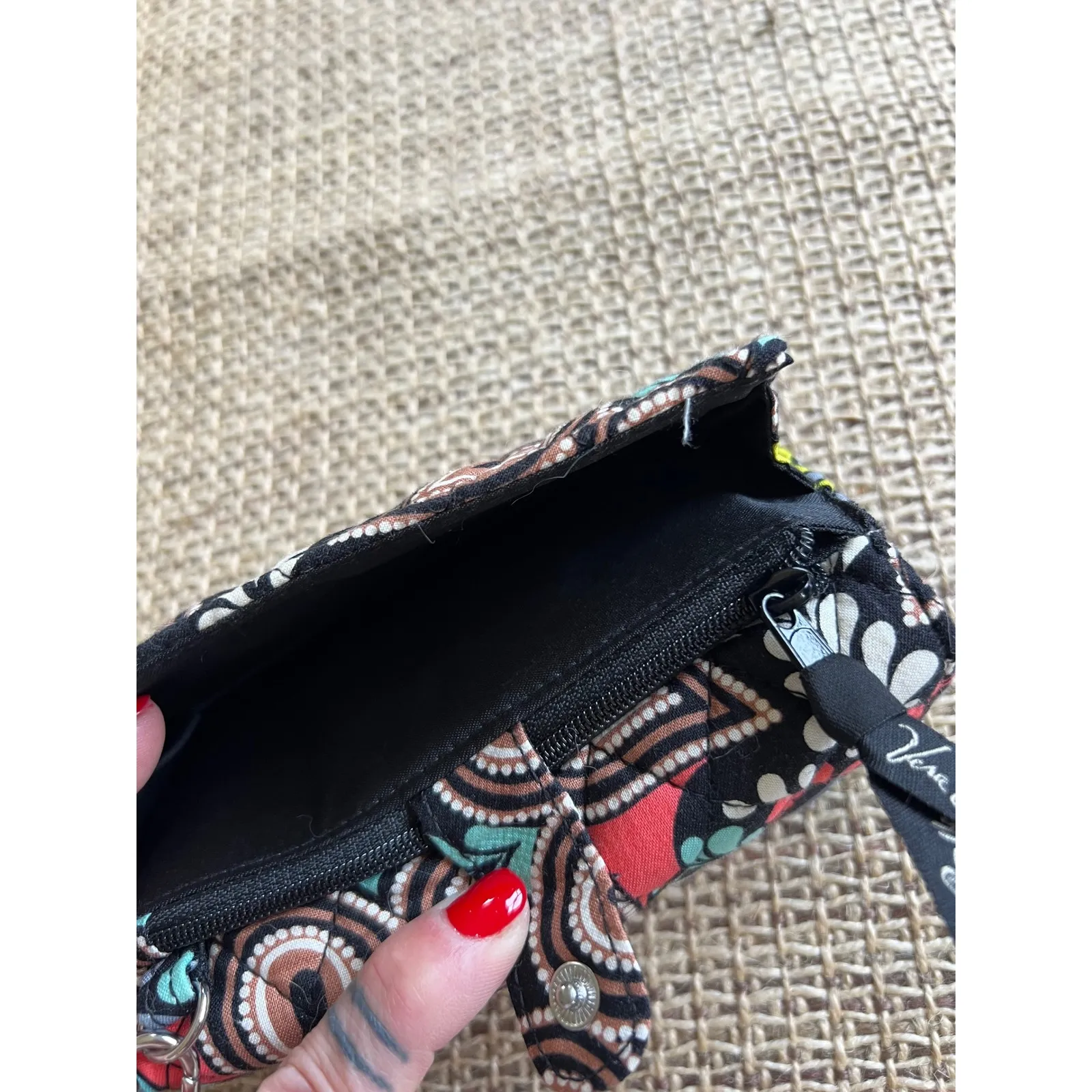 NWOT Vera Bradley Sierra‎ Paisley Wallet Wristlet Clutch Quilted - Image 6