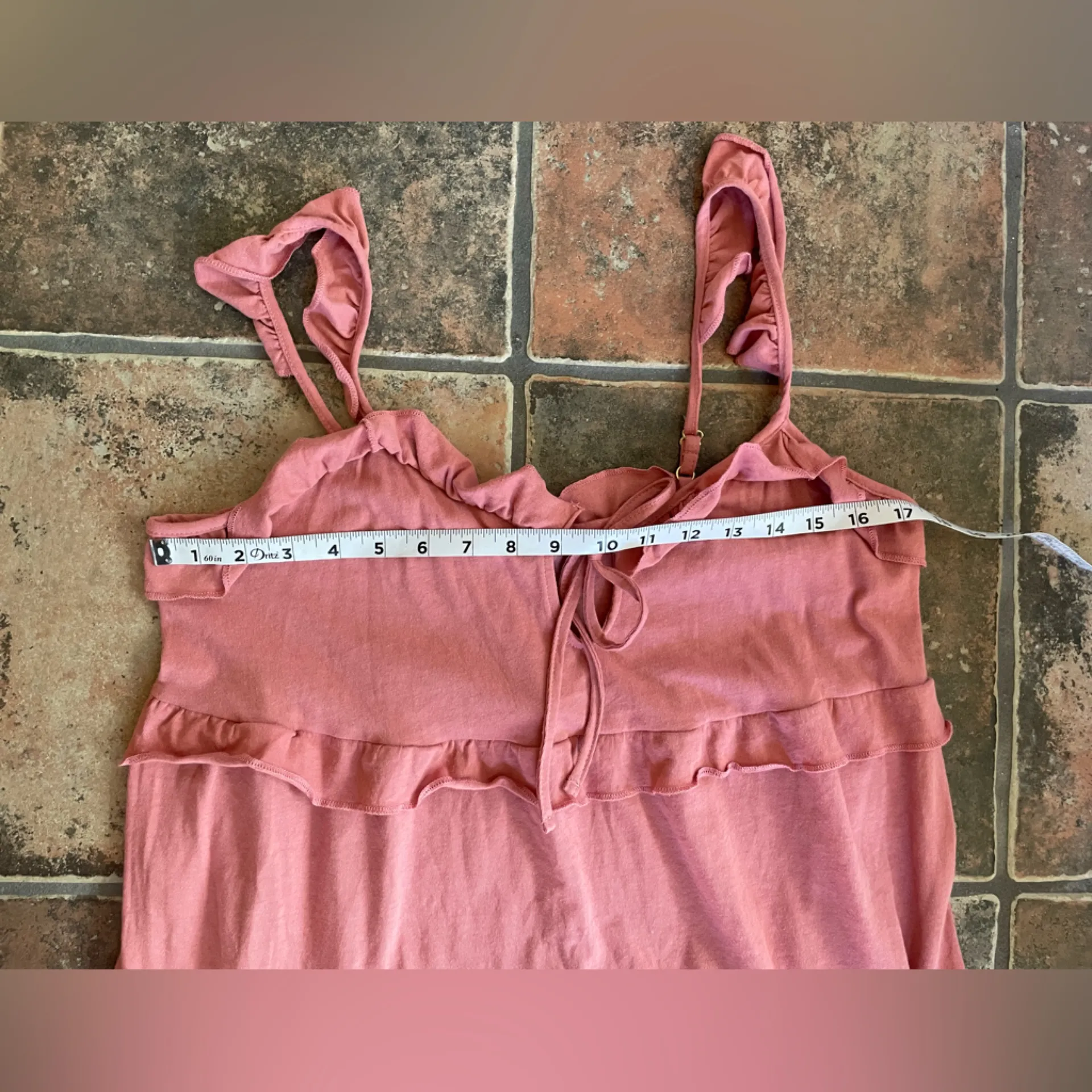 J. Crew Pink Tiered Knit Keyhole Midi Maxi Dress Rose Pink Size S - Image 8