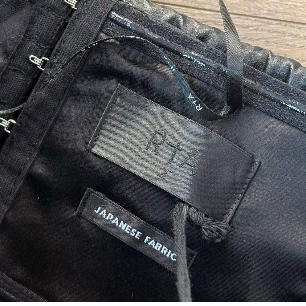 RtA NEW Camilla Top‎ Black US 2 Edgy Kardashian Hollywood LA Party Club Date - Image 8