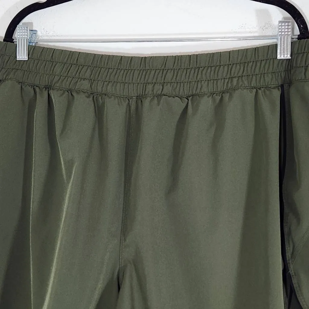 Avia Green Athletic Shorts Size XXL Plus Size Army Green Workout Shorts - Image 3