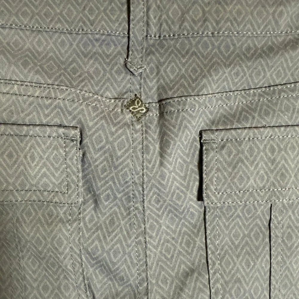 Prana Meme Cargo Printed Skinny Leg Pants Women's 6 Gray Hiking Outdoor NWOT - Image 12