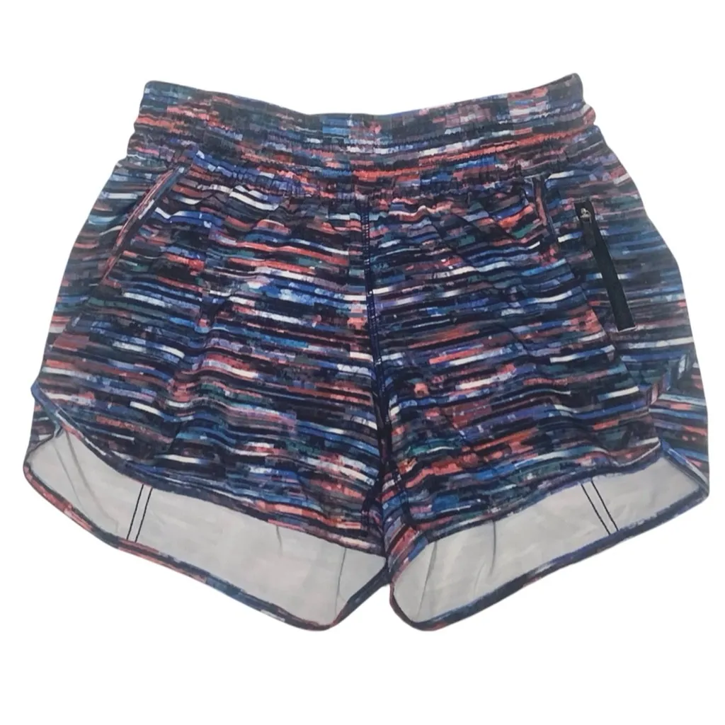 Lululemon Tracker Short V 4" Hinshu Alpine White Multi Size 8 - Image 5