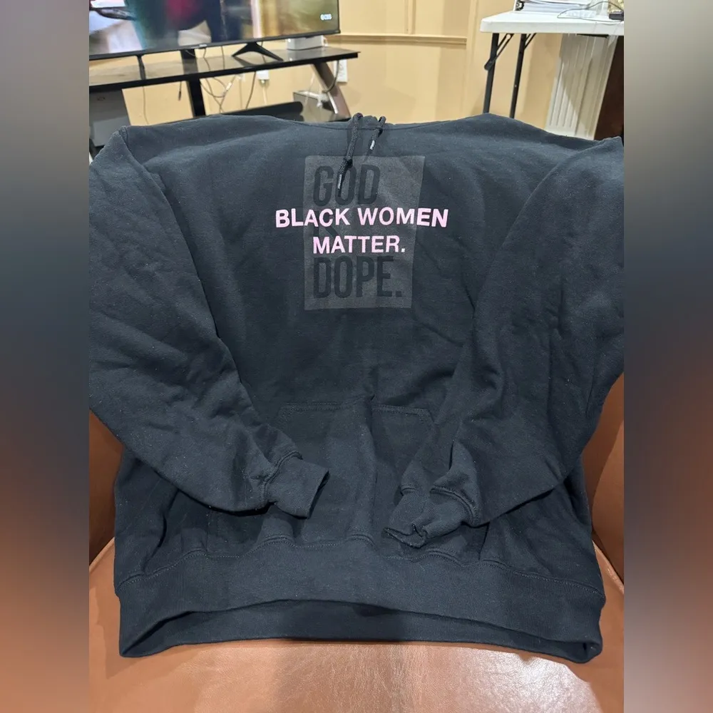 God Is Dope BLM Hoodie Black Size M - Image 4