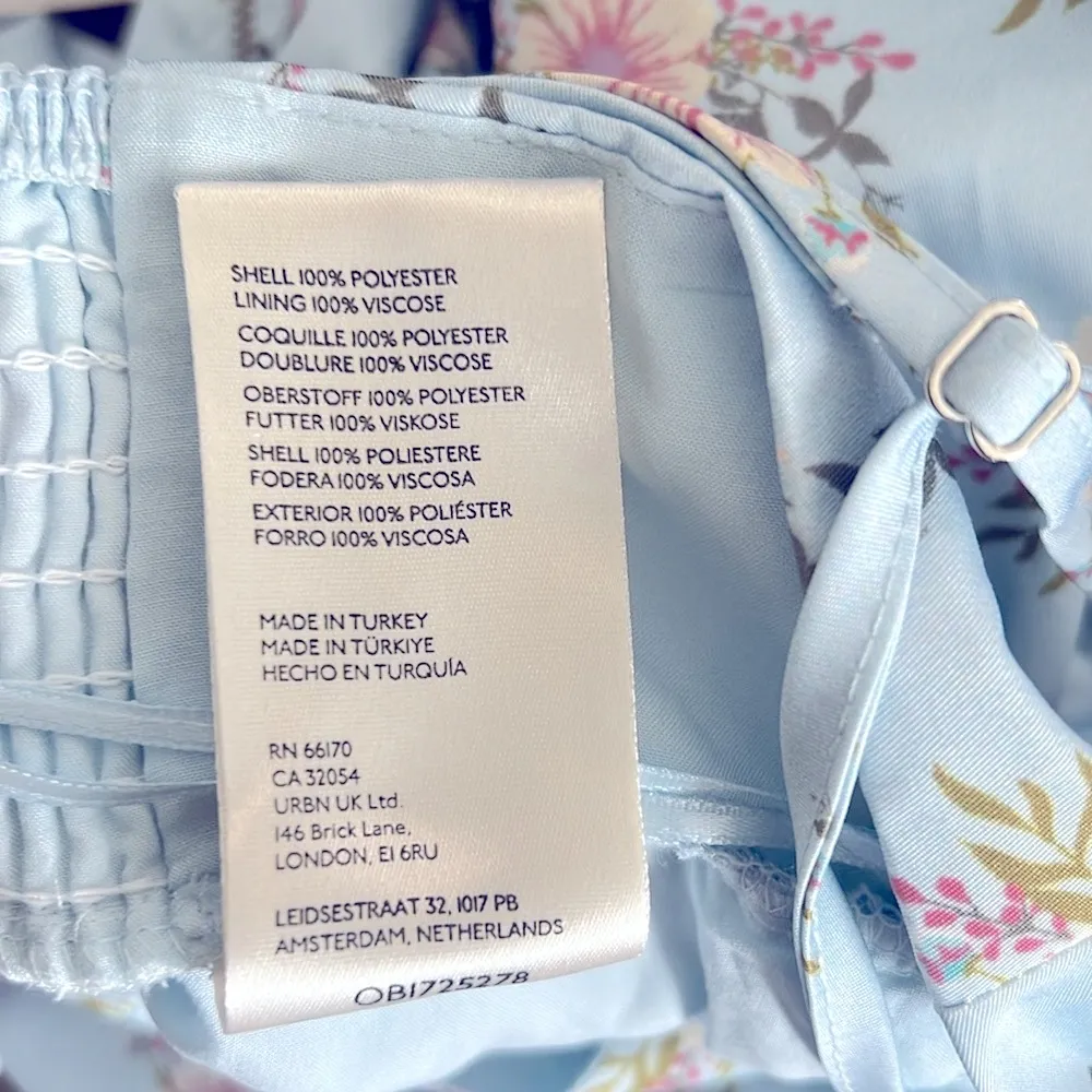 Free People In A Bubble Floral Blue Mini Sundress, Size S NEW w/Tag - Image 11