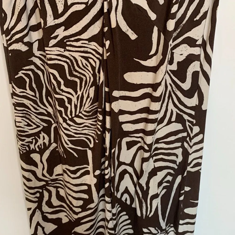 Jones New York Signature Large Leaf Print Midi Dress - Image 3