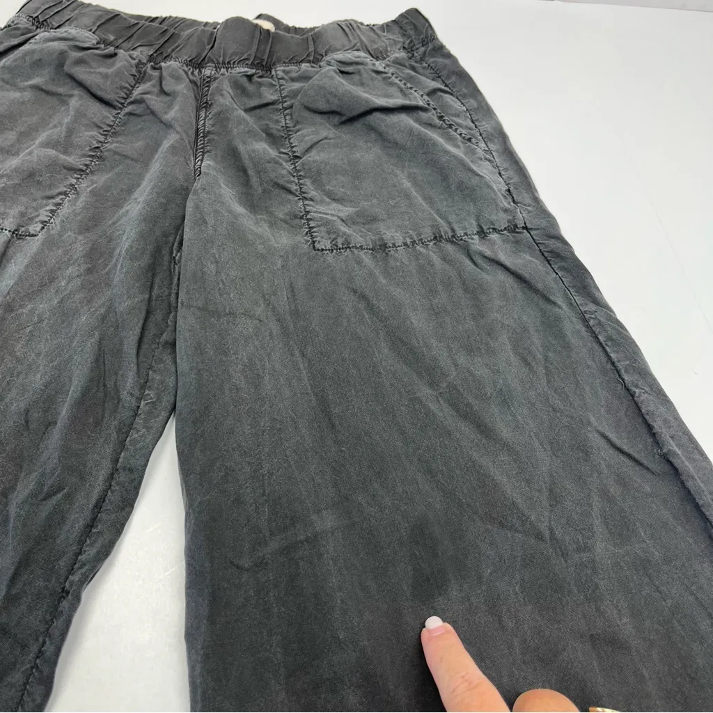 Cloth & Stone Faded Black Grey Gray Womens‎ Wide Leg Cropped Pant Size XS *FLAW - Image 7