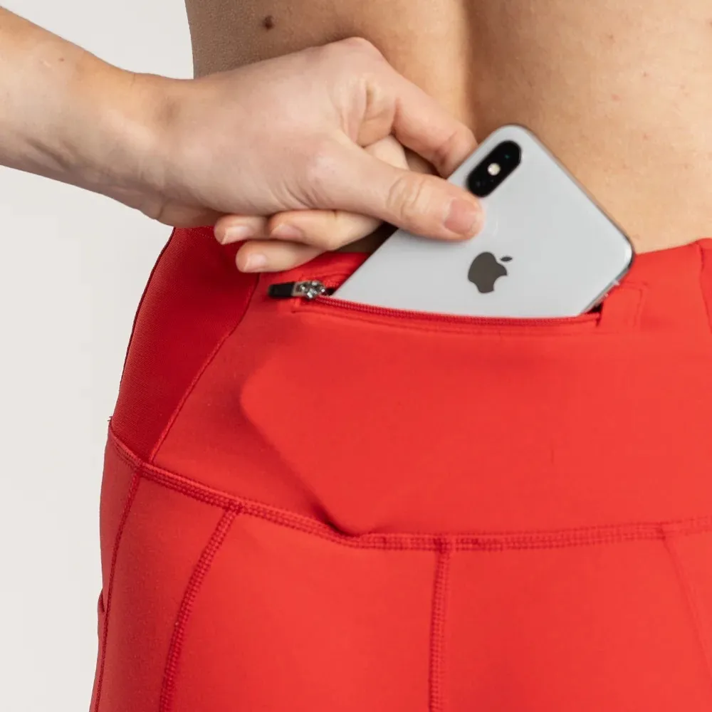 NWT Oiselle Orange Size 24 26 Triple Threat Capris Knickers Legging Active Gym - Image 10