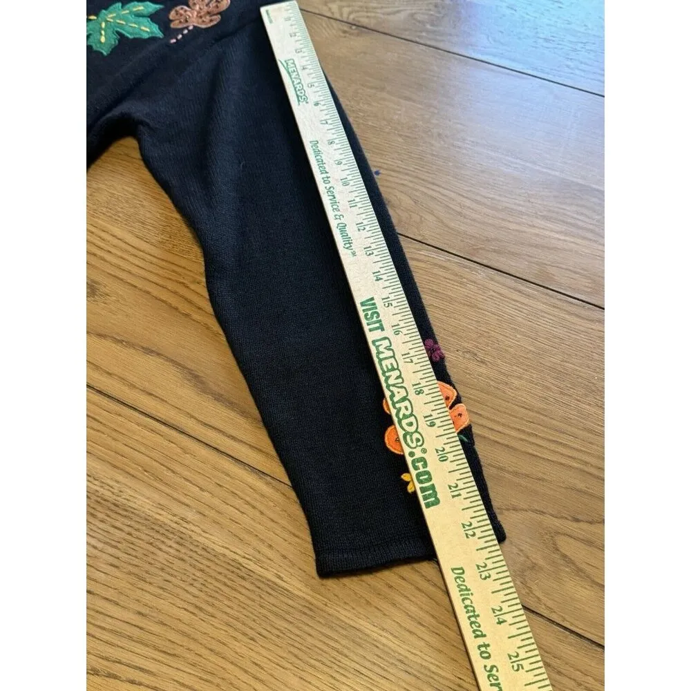 Arriviste Women Fall Autumn Art To Wear Cardigan Sweater Beads Leaves Size L NWT Size L - Image 11