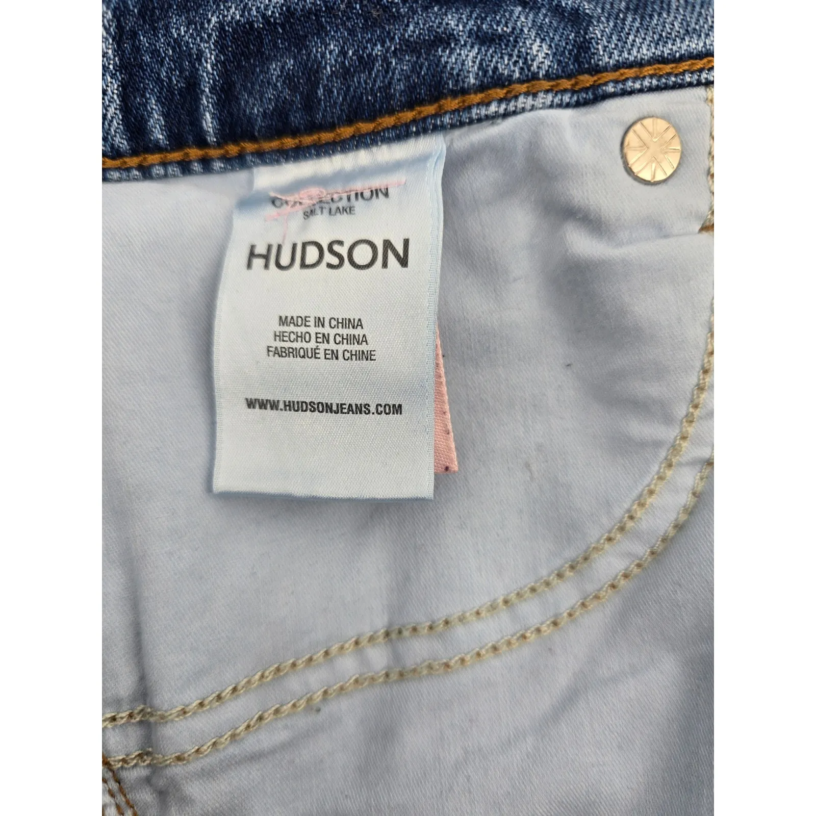 Hudson Jeans Women Wide Leg High Rise Denim Blue Size 32 - Image 5