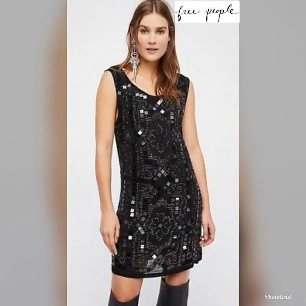 Free People Speakeasy sequined dress. RUNS SMALL - Image 2