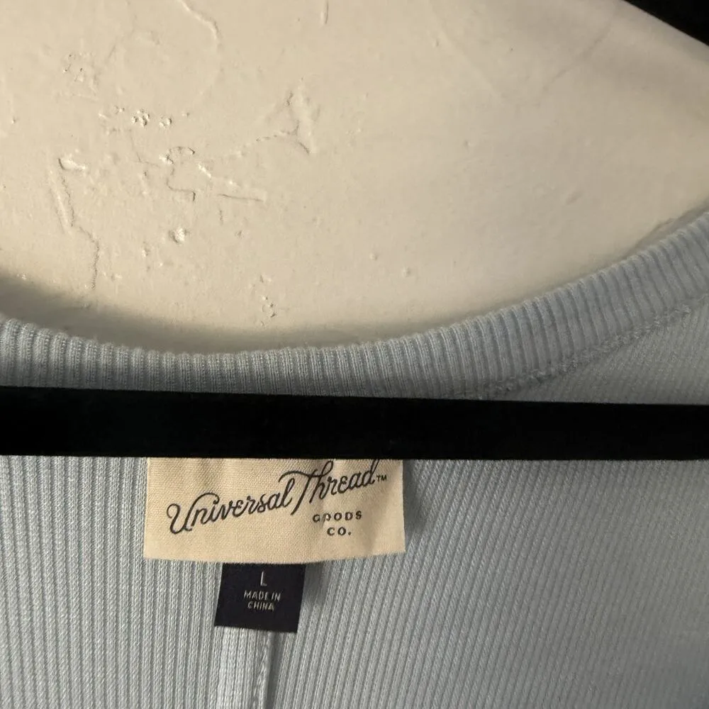 Universal Thread Y2k Bella Swan Ellena Gilbert Shirt Large Ribbed Scoop Neck Top - Image 7