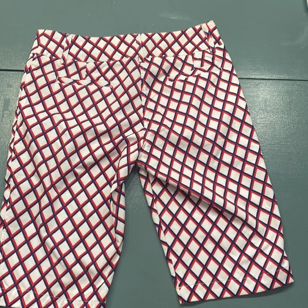 GGblue‎ Ashley golf shorts varsity red and blue new with tags size 2 Lycra - Image 5