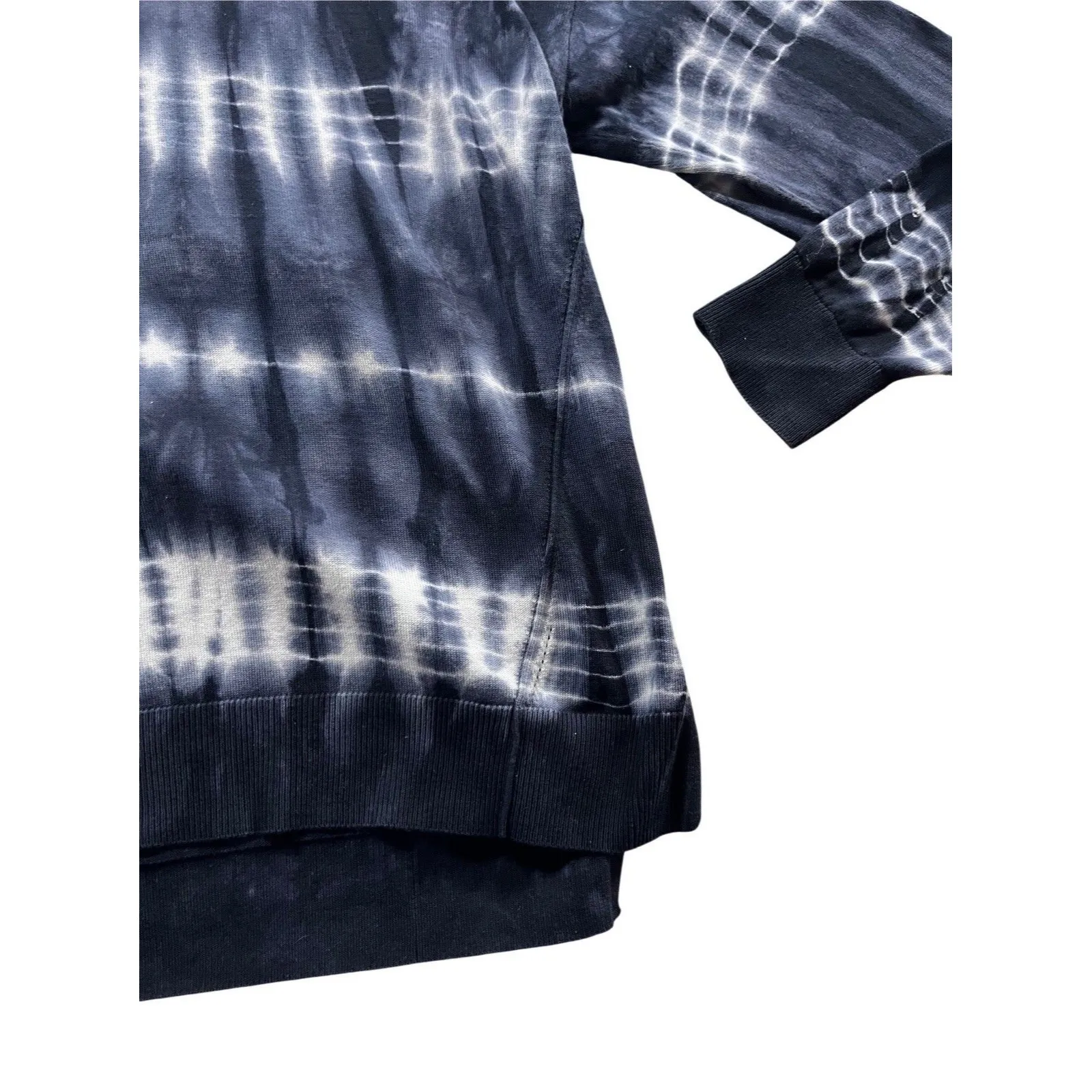 Womens Margaret O’Leary Sweater Blue Vneck - Image 7