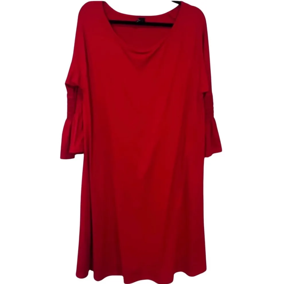 Agnes & Dora Elegant  Red Women's Dress with pockets - Image 7