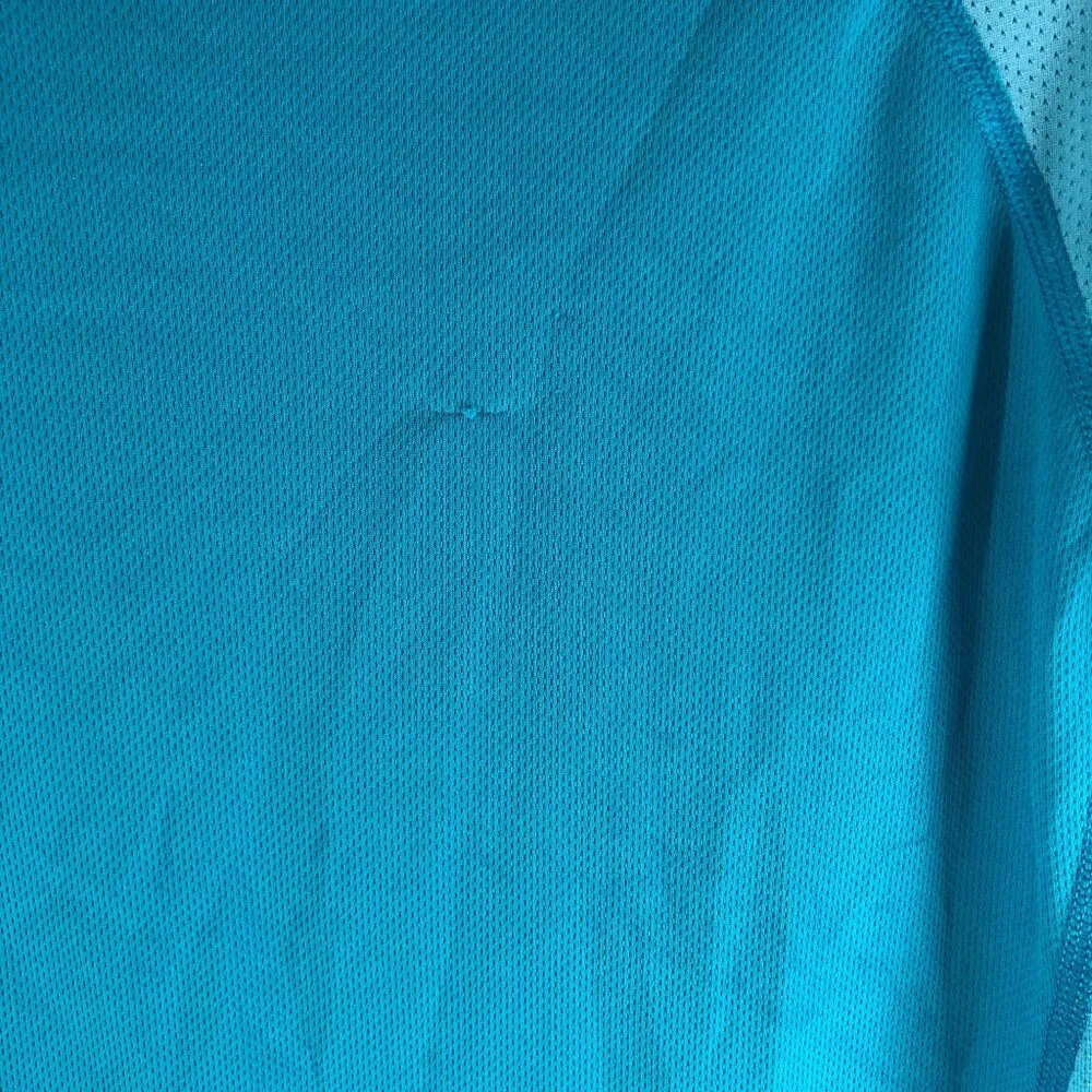 Nike Dri-Fit Womens Athletic Short Sleeve Shirt Turquoise Blue Size M - Image 2