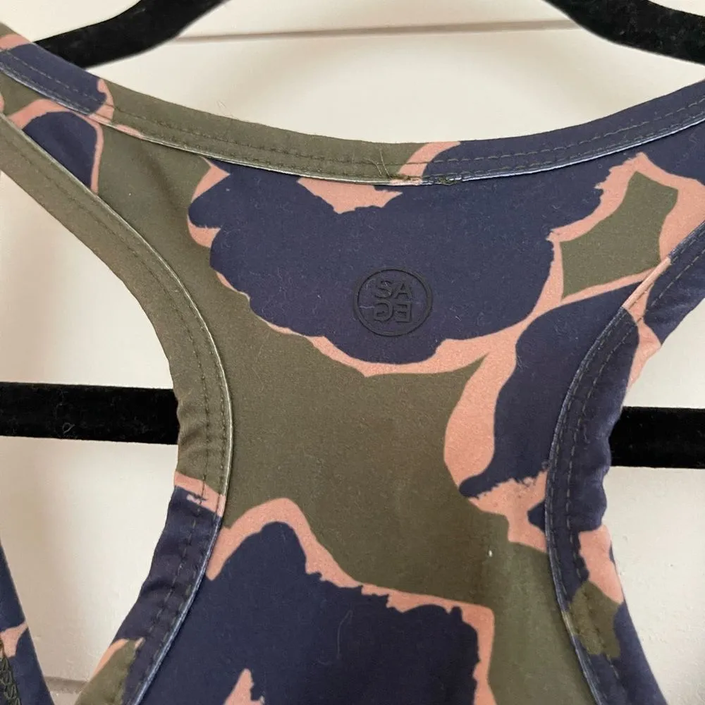 Sage Collective Women’s Small Patterned Cropped Tank Top - Image 3