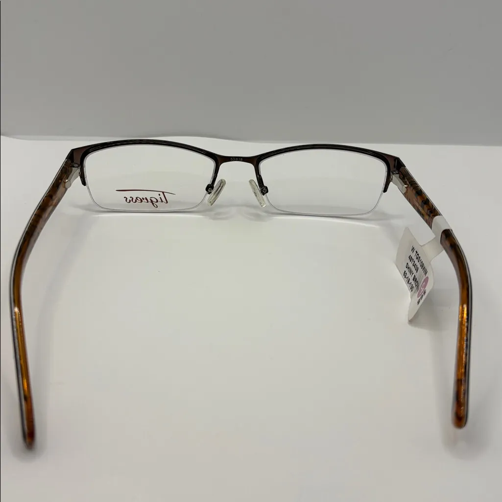 Tigress Women's TGS108 Prescription Eyeglasses shiny Brown tiger print NWT - Image 4