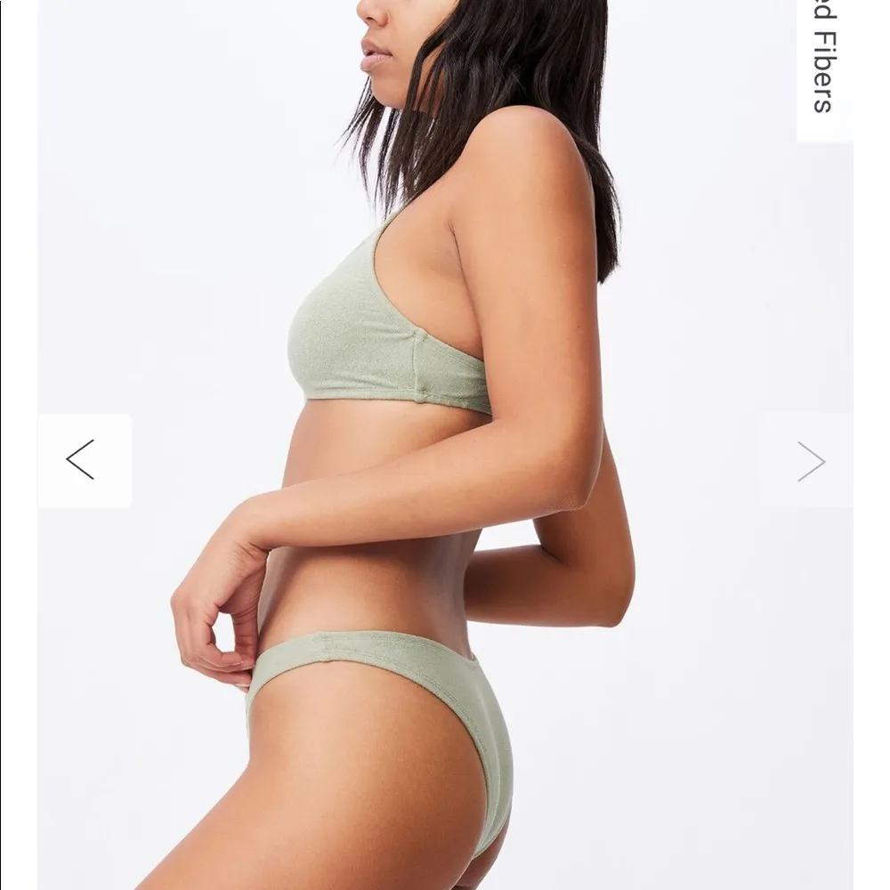 New refined high side Brazilian bikini bottom khaki Terry green by - Image 4