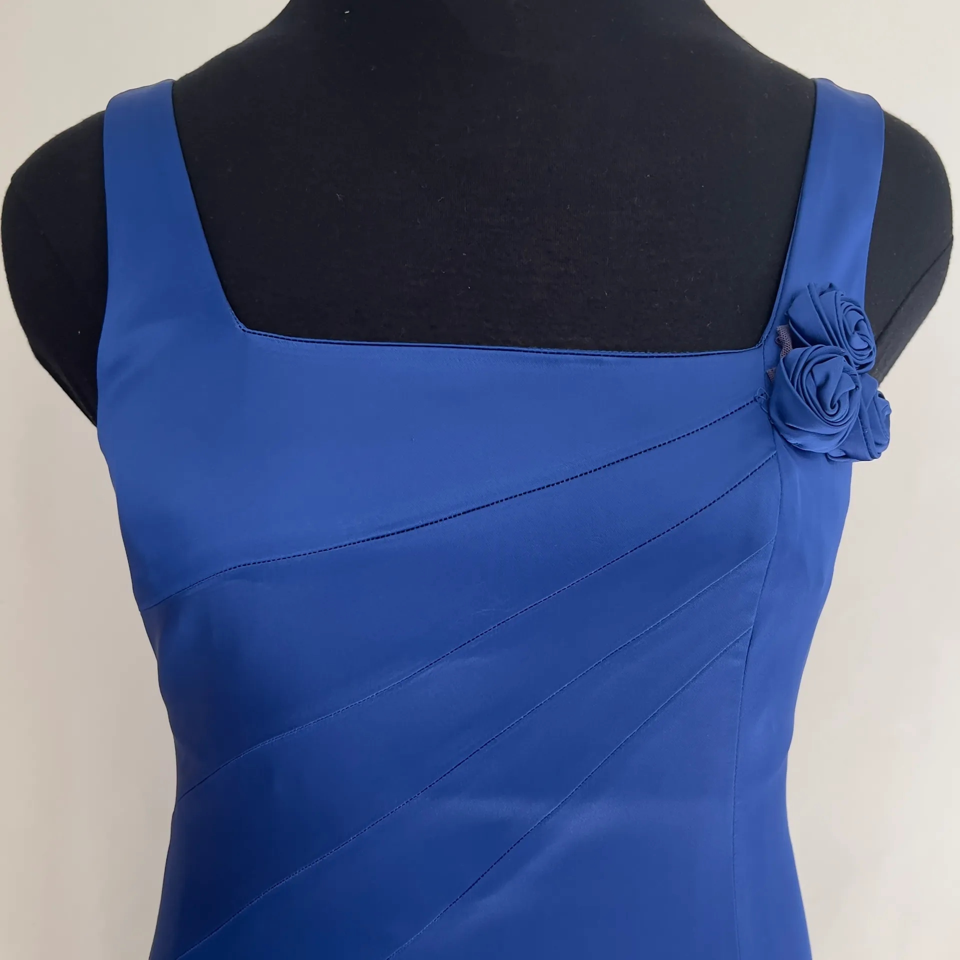 Satin Square Neck Bodycon Dress NWT - Image 2