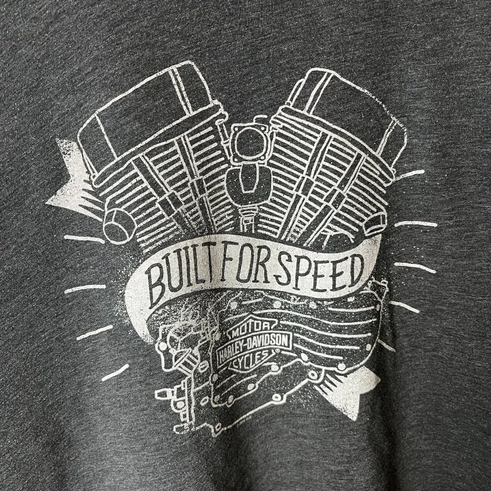 2015 Harley Davidson Omaha Nebraska T Shirt Large L Gray Graphic Tee - Image 5