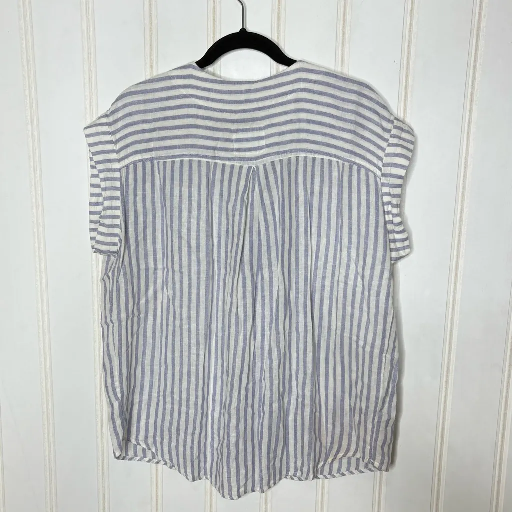 Rails  Nala Linen-Blend Blouse Sz L 383 - Image 8