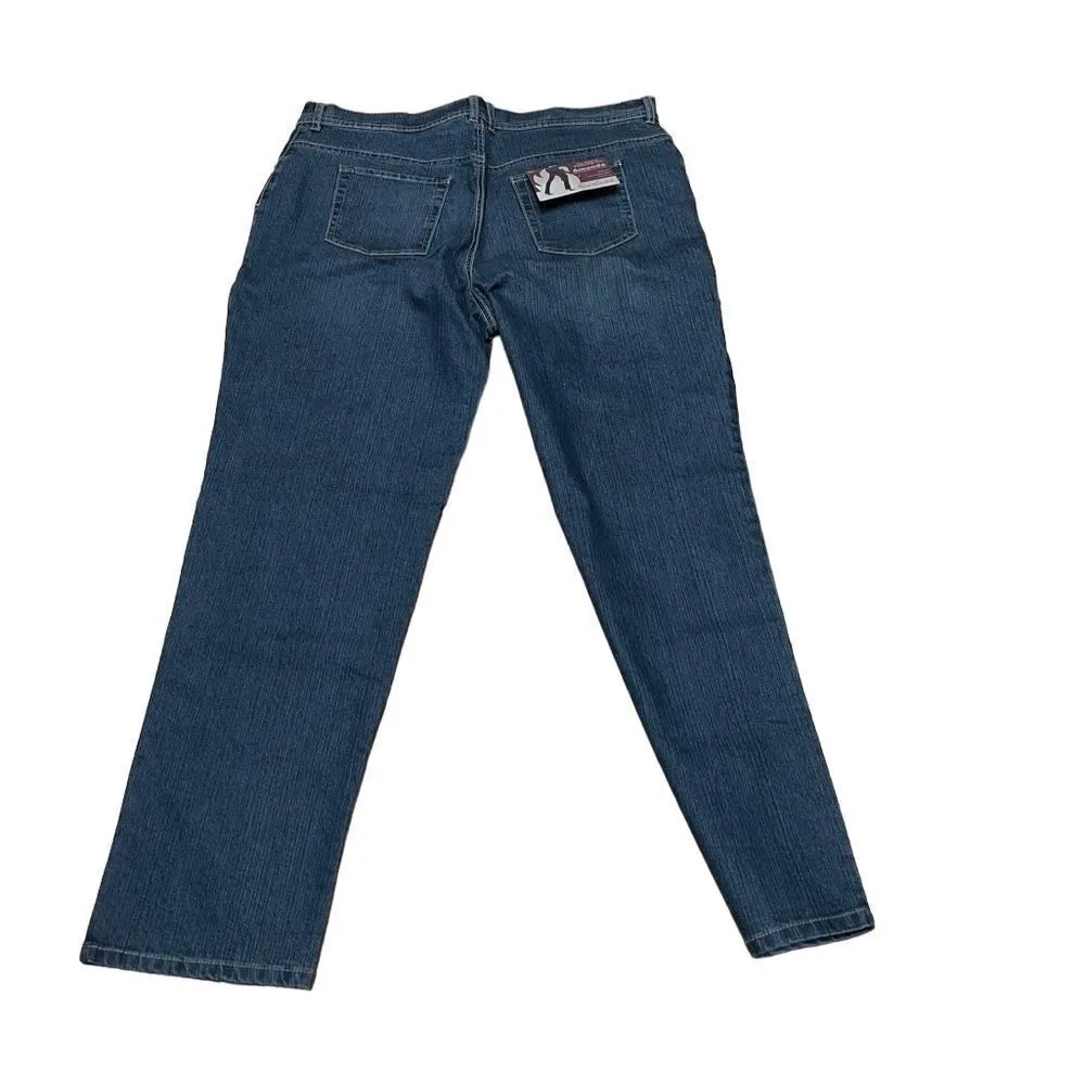 Gloria Vanderbilt Classic Fit Straight Leg Blue Jenas Size 18 NWT - Image 5