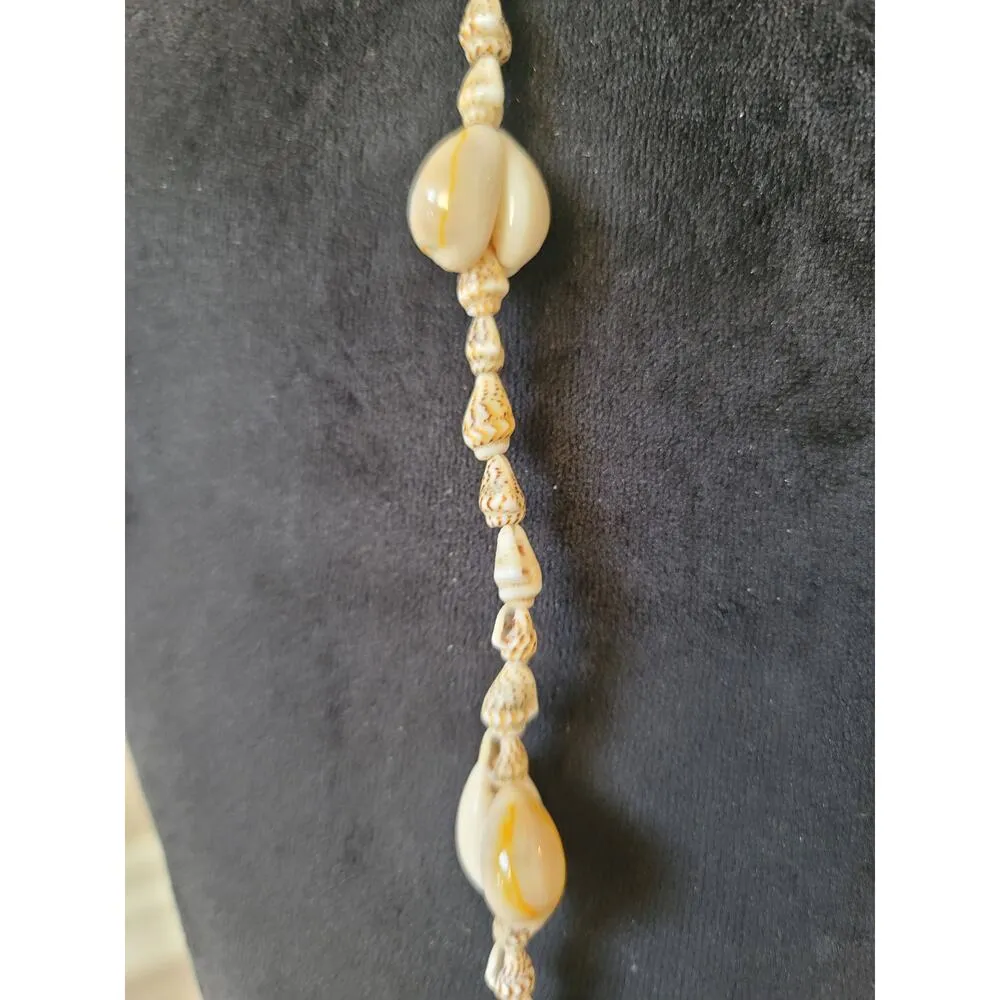 Women's Natural Seashell Beaded Necklace Boho Beach Style Handmade Jewelry Gold - Image 5
