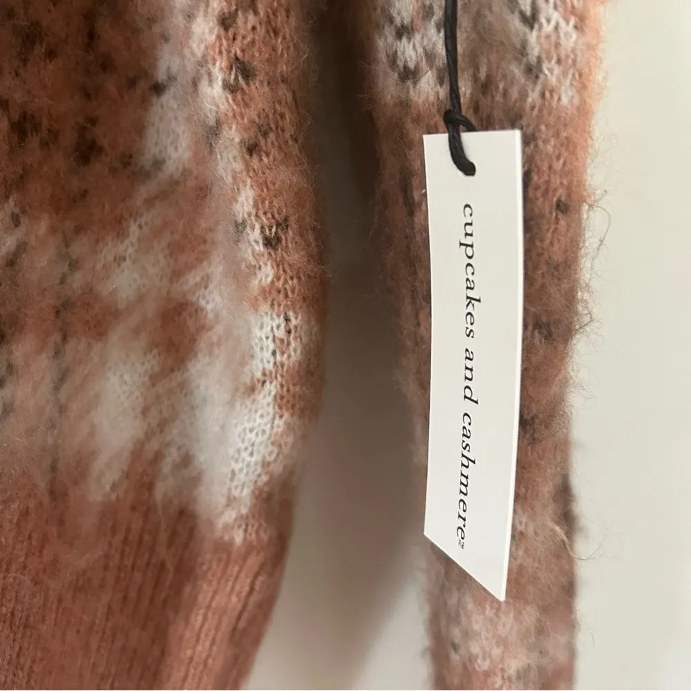 Womens Pink Plaid Cardigan - Image 4