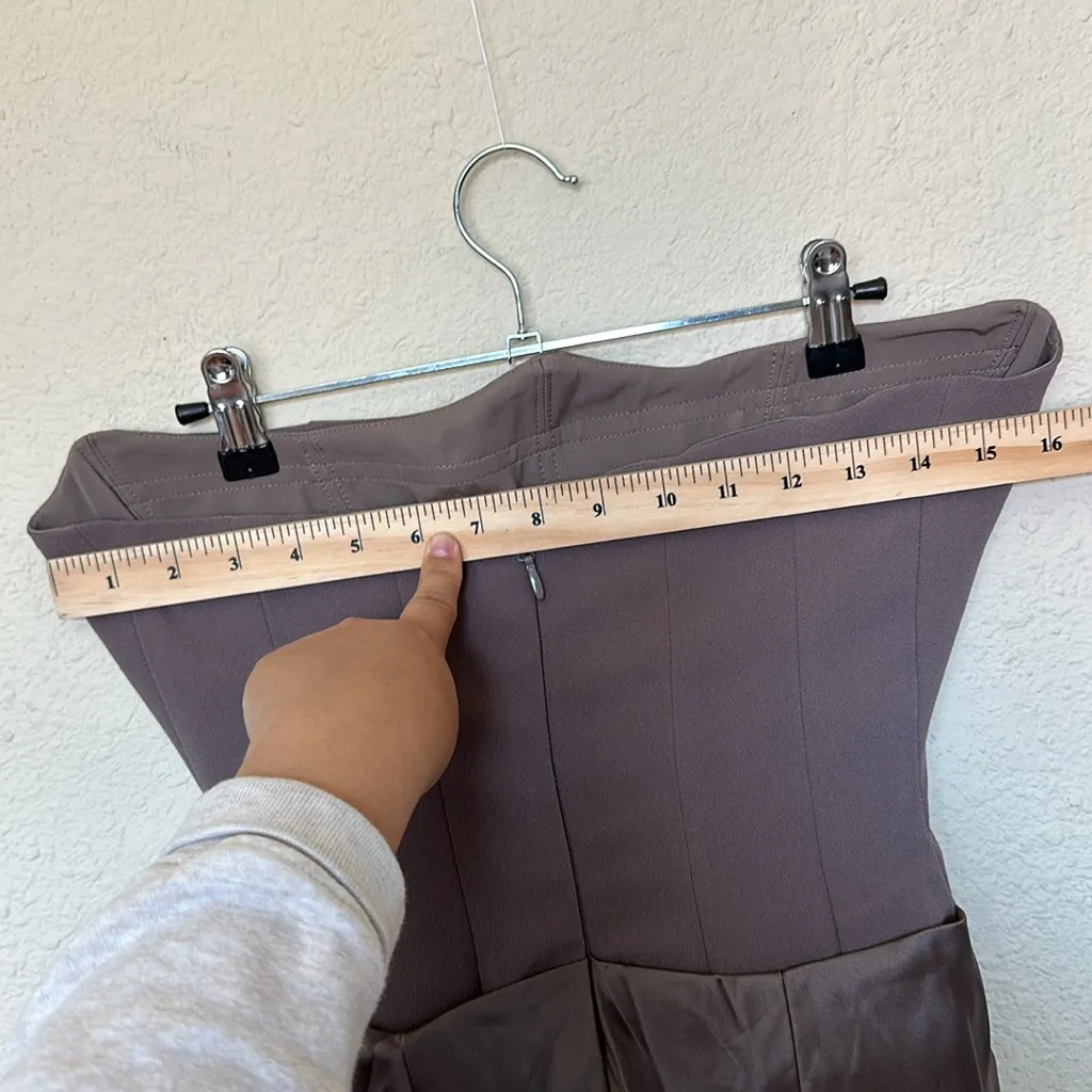 House of Cb XS D-DD  ‘Persephone’ Smoke Strapless Corset Maxi Dress‎ NWOT - Image 8