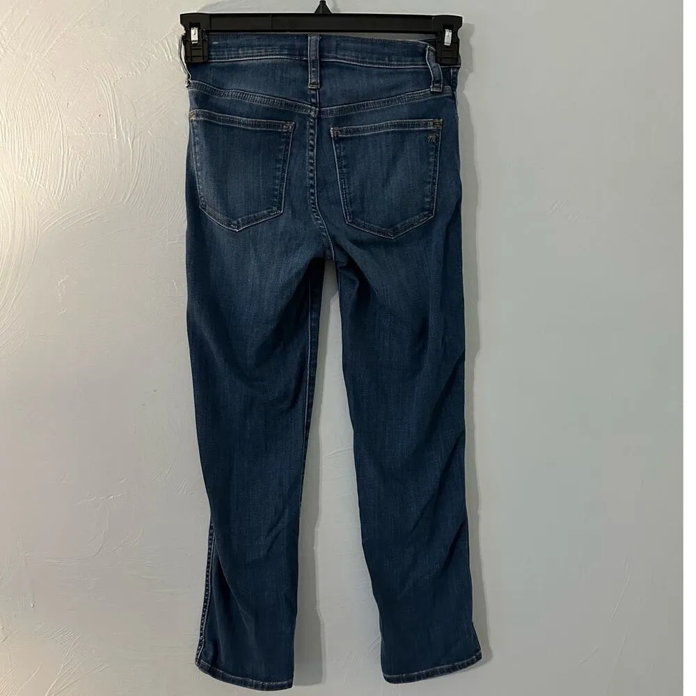 Madewell Mid-Rise Stovepipe Jeans Women's SZ 24 Medium Wash Denim Slim Straight - Image 2