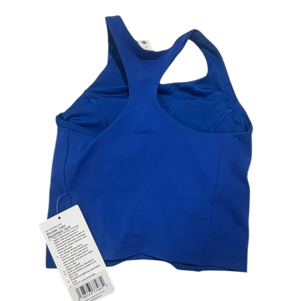Lululemon Peloton Women’s Wunder Train Racerback Tank Top blue cobalt size 2 NWT - Image 4