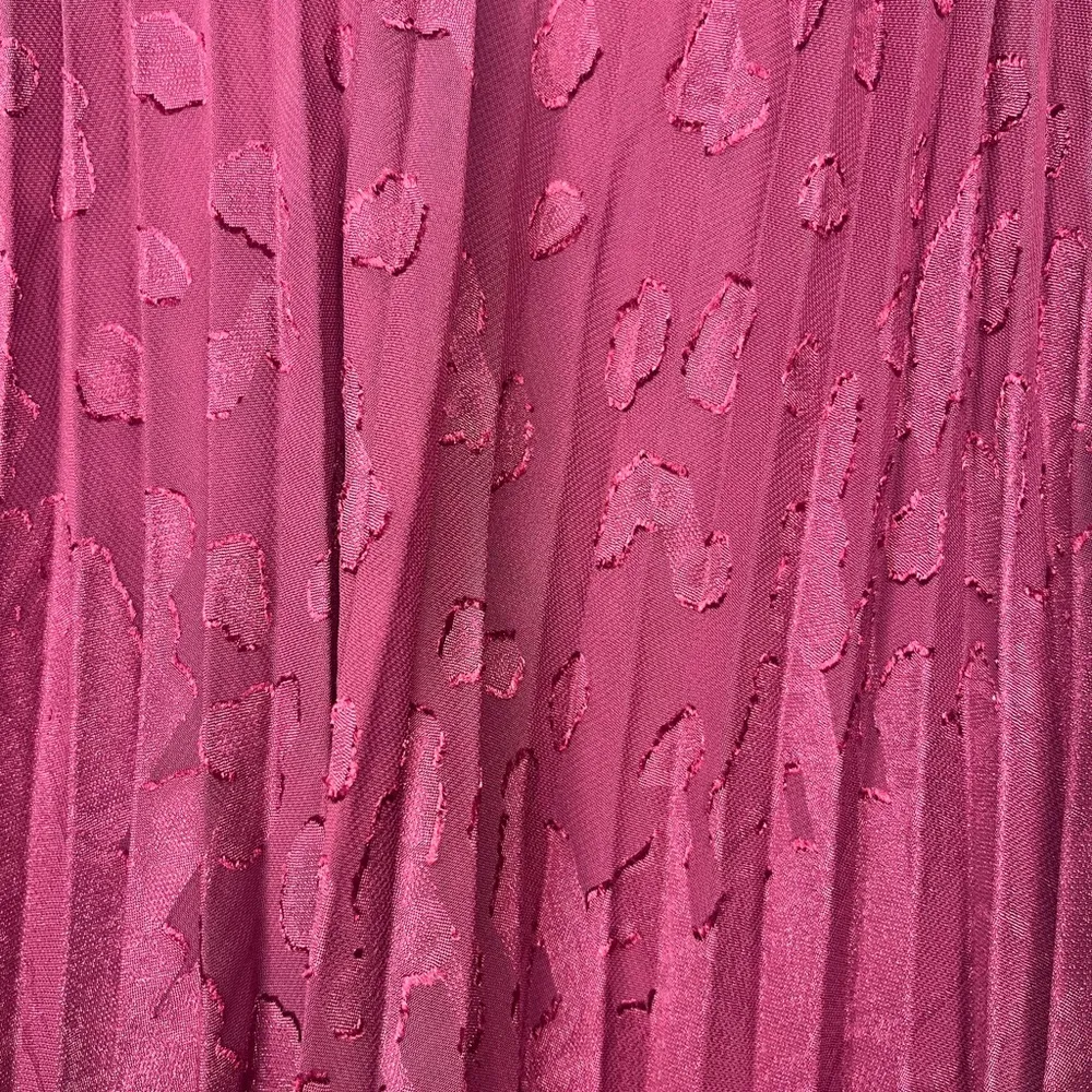 NWT Anthropologie Toulon BellSleeve Pleated Burnout
Mini Dress Plum Size s - Image 7